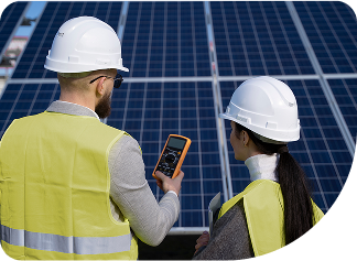 Detalhe do seguro para placas solares